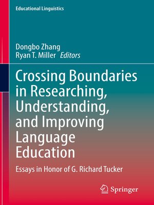 cover image of Crossing Boundaries in Researching, Understanding, and Improving Language Education